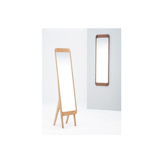 ROOIBOS Full Length Mirror With Legs - White Oak Light/ルイボス フルレングス ミラー 脚なし - ホワイトオーク・ライト Image