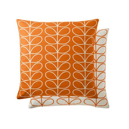 Orla Kiely Regular - Small Linear Stem Cushion Persimmon/オーラ・カイリー - Small Linear Stem Cushion Persimmon Image