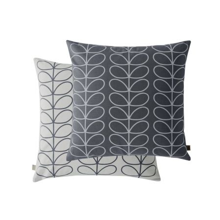 Orla Kiely Regular - Small Linear Stem Cushion Gray/オーラ・カイリー - Small Linear Stem Cushion Gray Image