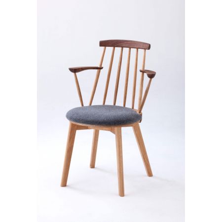 JASMINE Dining Chair H Arm - White Oak Light Image