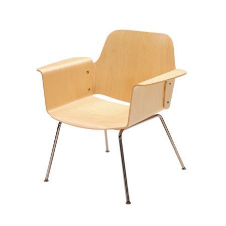 Ply Chair S-3047MP-NT/プライチェア S-3047MP-NT - メープル - クローム Image