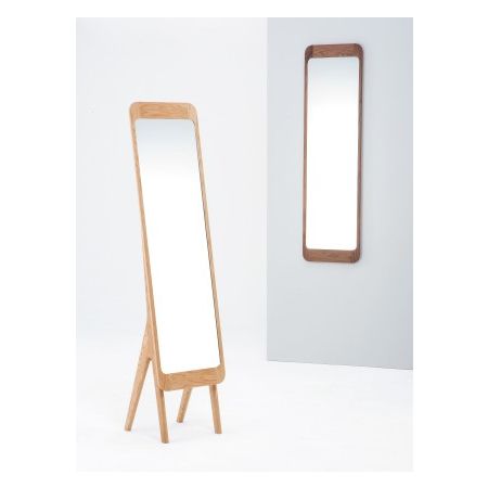 ROOIBOS Full Length Mirror With Legs - White Oak Light/ルイボス フルレングス ミラー 脚なし - ホワイトオーク・ライト Image